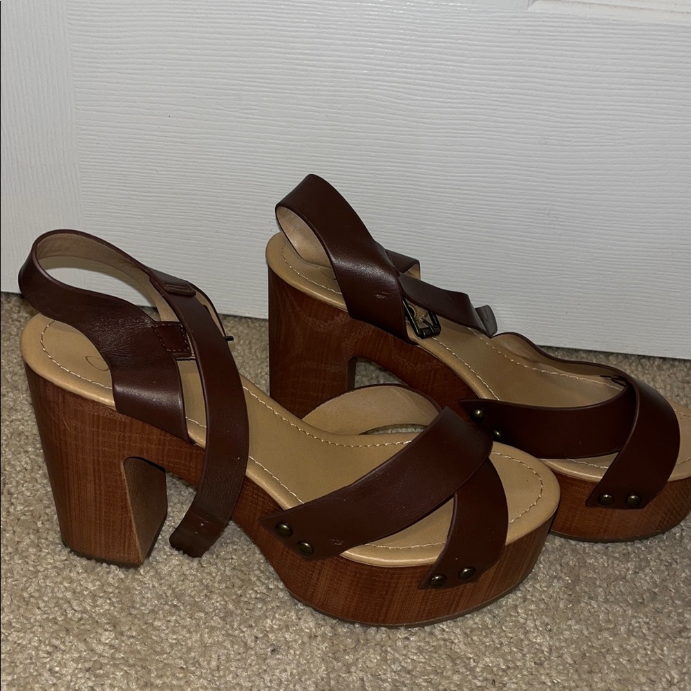 Brown Platform Heels